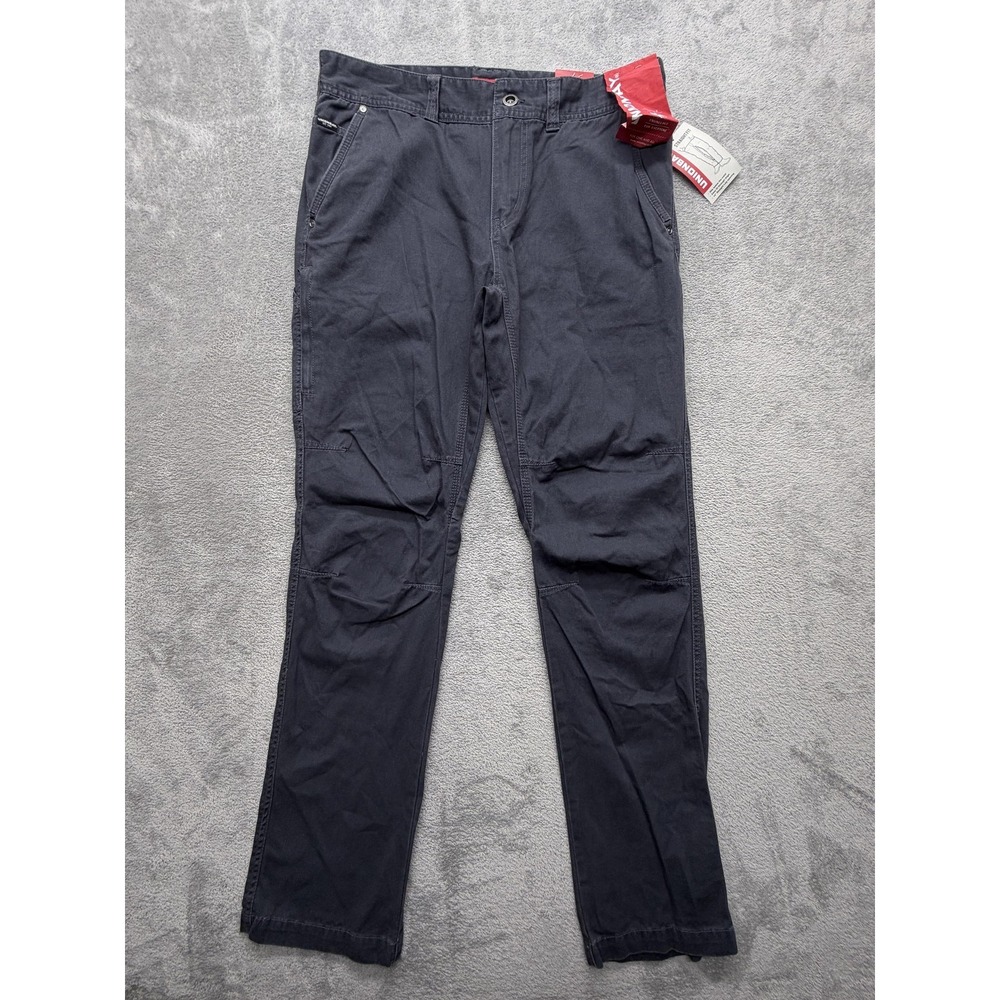 Unionbay Pants Mens Measured 36x34 Black Carpenter Straight Fit Canvas Pockets